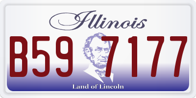 IL license plate B597177