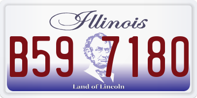 IL license plate B597180