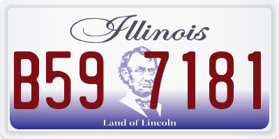 IL license plate B597181