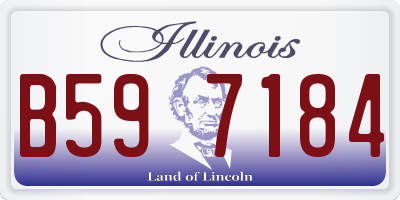 IL license plate B597184