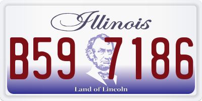 IL license plate B597186