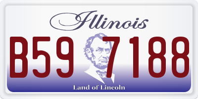 IL license plate B597188