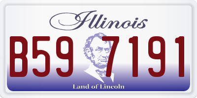IL license plate B597191