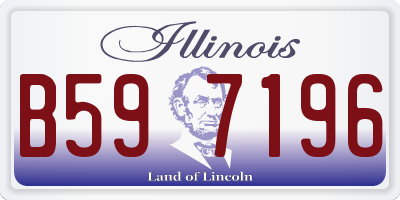 IL license plate B597196