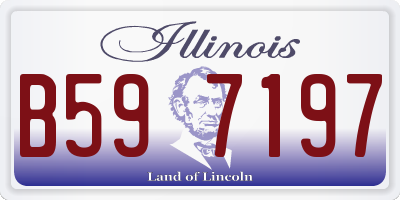 IL license plate B597197