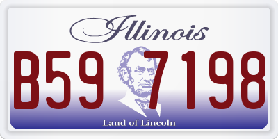 IL license plate B597198