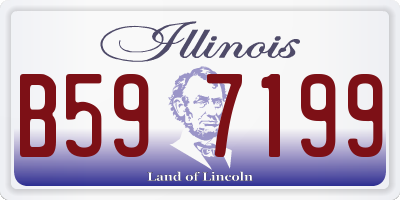 IL license plate B597199