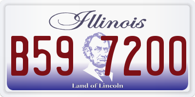 IL license plate B597200