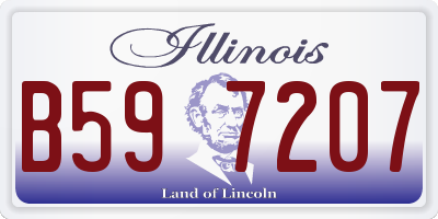 IL license plate B597207
