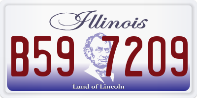 IL license plate B597209