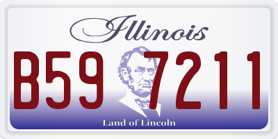 IL license plate B597211
