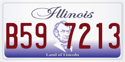 IL license plate B597213