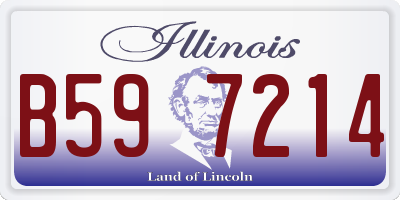 IL license plate B597214