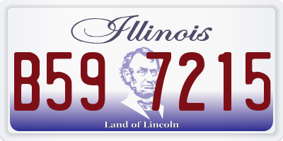 IL license plate B597215
