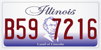 IL license plate B597216
