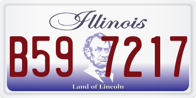 IL license plate B597217