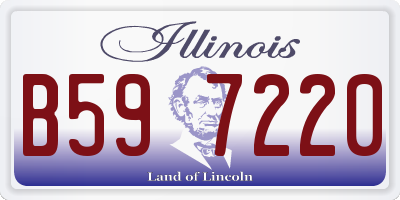 IL license plate B597220