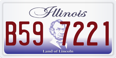 IL license plate B597221