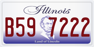 IL license plate B597222