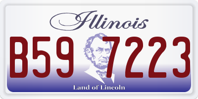 IL license plate B597223