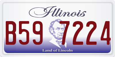 IL license plate B597224
