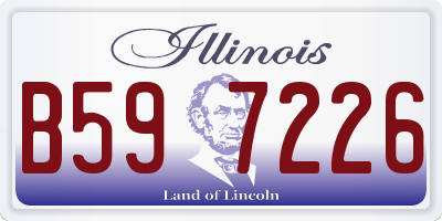 IL license plate B597226