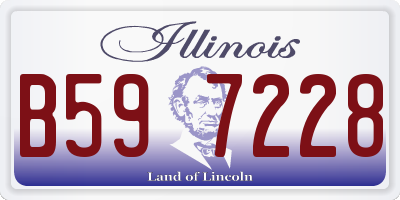 IL license plate B597228