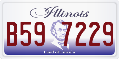 IL license plate B597229
