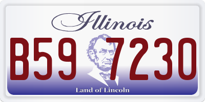 IL license plate B597230