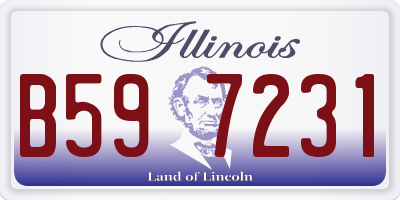 IL license plate B597231
