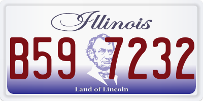 IL license plate B597232