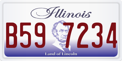 IL license plate B597234
