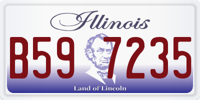 IL license plate B597235