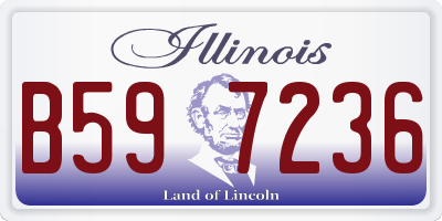 IL license plate B597236