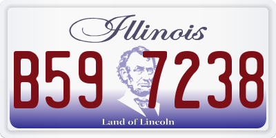 IL license plate B597238