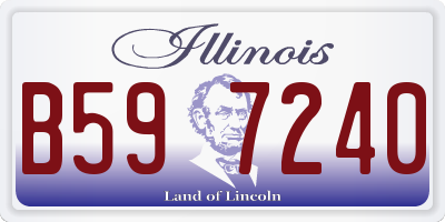 IL license plate B597240