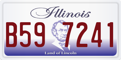 IL license plate B597241