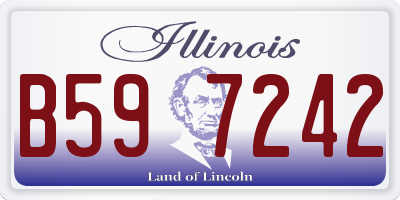 IL license plate B597242