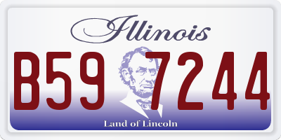 IL license plate B597244