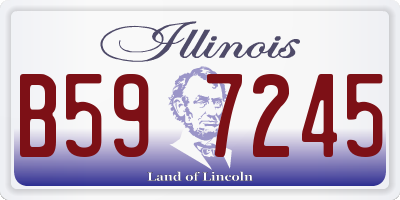 IL license plate B597245