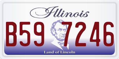 IL license plate B597246
