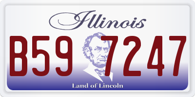 IL license plate B597247
