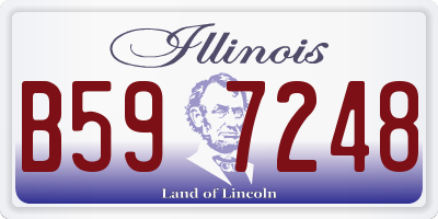 IL license plate B597248