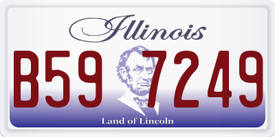 IL license plate B597249