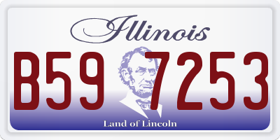 IL license plate B597253