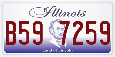 IL license plate B597259