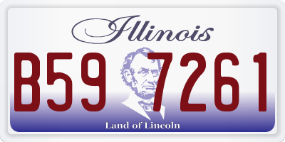 IL license plate B597261