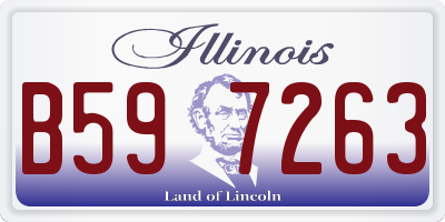 IL license plate B597263