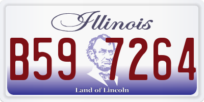 IL license plate B597264