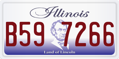 IL license plate B597266